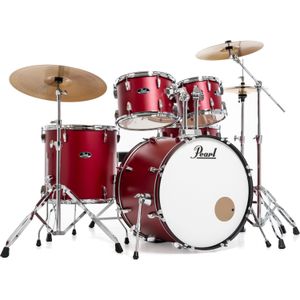 Pearl RS525SBC/C747 Roadshow Matte Red drumstel inclusief bekkens