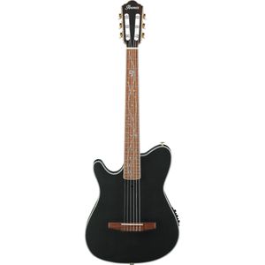 Ibanez Tim Henson Signature TOD10NL-TKF Transparent Black Flat linkshandige elektrisch-akoestische klassieke gitaar