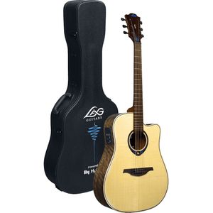 LAG Guitars Tramontane HyVibe 20 THV20DCE Glossy E/A westerngitaar met ingebouwd multi-effect en bluetooth