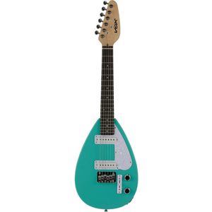 VOX Mark III Teardrop Mini Aqua Green elektrische gitaar in mini-formaat met draagtas