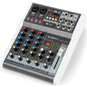Vonyx VMM-K402 4-kanaals mixer met USB-interface