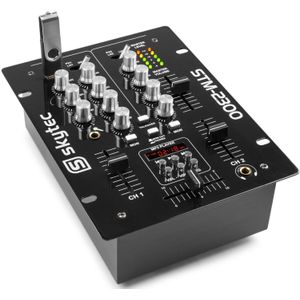 Skytec STM-2300 2-kanaals DJ-mixer