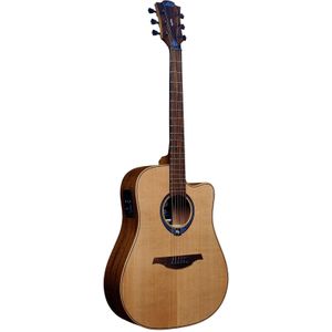 LAG Guitars Tramontane HyVibe 10 THV10DCE-LB Satin E/A westerngitaar met ingebouwd multi-effect en bluetooth