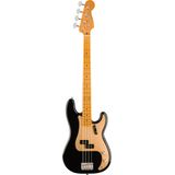 Fender Vintera II 50s Precision Bass MN Black elektrische basgitaar met deluxe gigbag