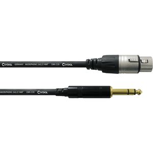 Cordial CFM6FV Intro verloopkabel XLR female - 6.3mm TRS jack 6m