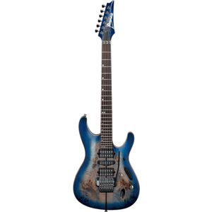 Ibanez Premium S1070PBZ-CLB Celurean Blue Burst elektrische gitaar met gigbag