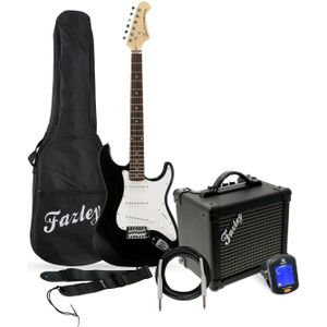 Fazley FST118 Starter Pack Black elektrische gitaar starterset
