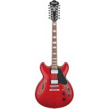 Ibanez Artcore AS7312 Transparent Cherry Red 12-snarige semi-akoestische gitaar