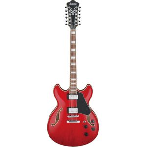 Ibanez Artcore AS7312 Transparent Cherry Red 12-snarige semi-akoestische gitaar
