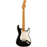 Fender Vintera II 50s Stratocaster MN Black elektrische gitaar met deluxe gigbag