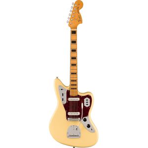 Fender Vintera II 70s Jaguar MN Vintage White elektrische gitaar met deluxe gigbag