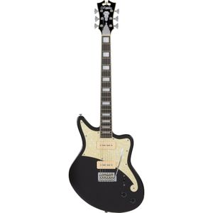 D'Angelico Premier Bedford Black Flake elektrische gitaar met gigbag