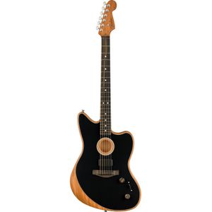 Fender Limited Edition American Acoustasonic Jazzmaster EB Black met deluxe gigbag