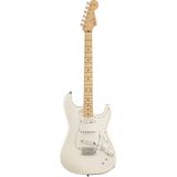 Fender EOB Stratocaster Olympic White MN met gigbag