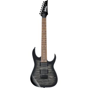 Ibanez GRG7221QA-TKS Gio Transparent Black Sunburst 7-snarig