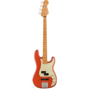 Fender Player Plus Precision Bass MN Fiesta Red elektrische basgitaar met gigbag