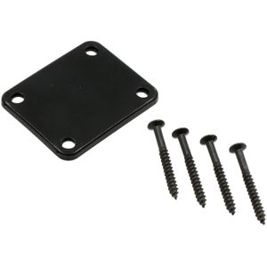 Fazley 10705 neck plate voor gitaar zwart