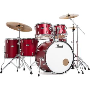 Pearl RS526SBC/C747 Roadshow Matte Red 6-delig drumstel incl. bekkens