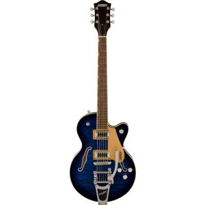 Gretsch G5655T-QM Electromatic Center Block Jr. Single-Cut Quilted Maple Bigsby Hudson Sky semi-akoestische gitaar