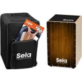 Sela SE 135 FR Varios Brown Cajon Set + sac à dos, pad et plus