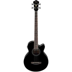 Ibanez AEB8E-BK elektrisch-akoestische basgitaar zwart