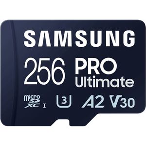 Samsung Samsung Pro Ultimate Met Kaartlezer – Micro Sd Kaart 256 Gb 200 & 130 Mb/s Inclusief Adapter