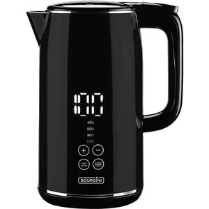 Bourgini Cool Touch Digital Kettle - Digitale Waterketel - 1.7L - Zwart