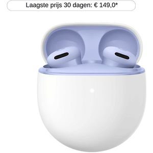 Google - Pixel Buds 2a - Draadloze Koptelefoon - Paars - Actieve Ruisonderdrukking - 7 uur batterijduur