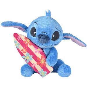 Disney - Stitch met Surfboard - Pluche - Knuffel - 25 cm