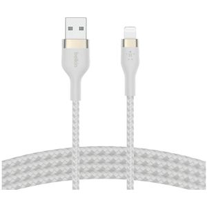 Belkin Boostcharge Usb-a-naar-lightning Gevlochten Siliconen 1 M Wit