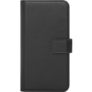 Caseuals Genuine Leather Wallet Bookcase Telefoonhoesje Voor Samsung Galaxy S24 Ultra Zwart