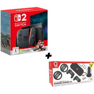 Nintendo - Switch 2 - Spelconsole - Bundel met Mario Kart World en Qware Starter Kit - 256 Gb