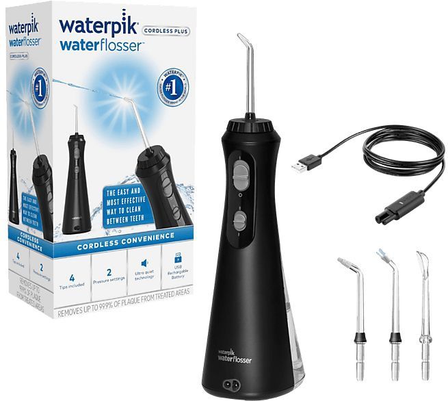 Waterpik Waterflosser draadloos oplaadbaar WP492 zwart ( opvolger v.d. WP462)