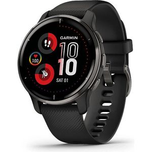 Garmin Venu 2 Plus Donker Zilver/zwart