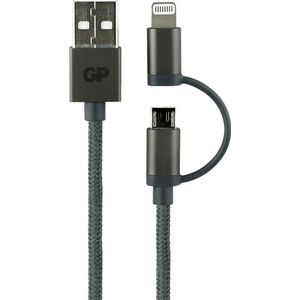 GP Twee-in-één-kabel Micro-usb + Lightning