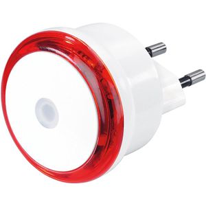 Hama Led-nachtlampje Basic Met Stekker Schemersensor Energiebesp. Rood