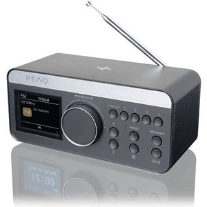 Peaq - PCR 540 Dab+ - Wekkerradio - Zwart - Draadloze Lader