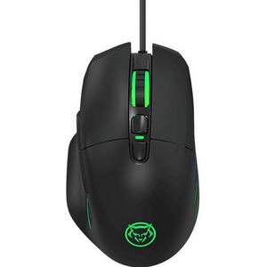 Qware - Chicago Gamingmuis - Zwart - USB-C - Programmeerbaar - RGB Verlichting