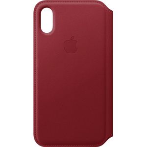 Apple Iphone Xs Leather Folio Rood