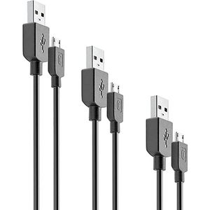 Cellular-line Usb Naar Micro-usb Multipack 3x Zwart