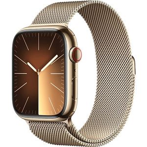 Apple Watch Series 9 Cellular 45 Mm Goud Roestvrijstalen Case/goud Milanese Loop