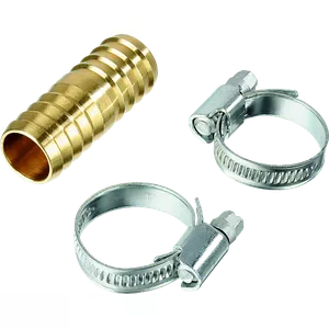 8 Mm Messing Slangkoppelset – 2 Stuks Met 4 Roestvrijstalen Slangklemmen, Geschikt Voor Water, Brandstof En Lucht, Drukbestendig Tot 16 Bar, Temperatuur -20°C Tot +100°C