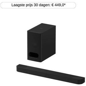 Sony - Bravia Theatre Bar 6 - Soundbar - Zwart - Draadloze Subwoofer