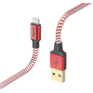 Hama 201554 Usb-kabel Usb-a Naar Lightning 1.5m Rood