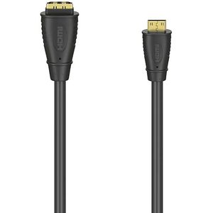 Hama 00205167 HDMI Adapterkabel [1x HDMI-bus - 1x Mini-HDMI-stekker] Zwart 10 cm