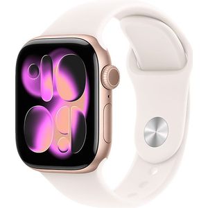Apple Watch Series 11 - Smartwatch - Rose Gold - 42mm Aluminium Case - Light Blush Sport Band