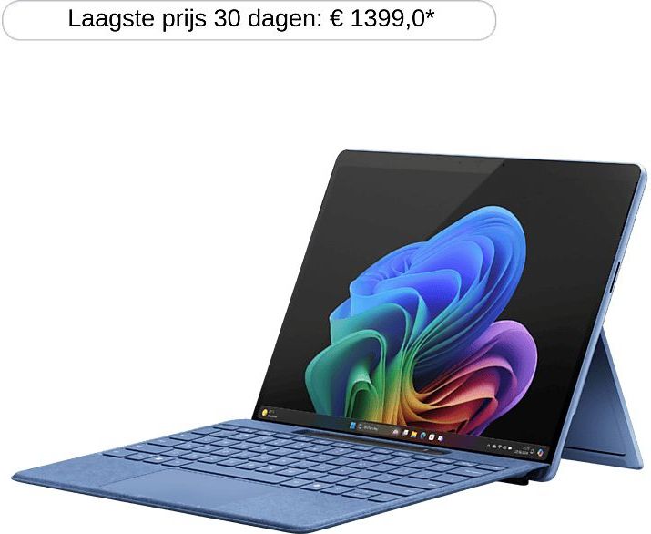 Microsoft Surface Pro Oled - 13 Inch Snapdragon X Elite 16 Gb 512 Saffier Copilot+ Pc Geen Oplader