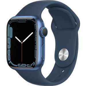 Apple Watch Series 7 Cellular 41 Mm Blauw Aluminium / Blauwe Sportband