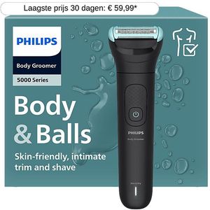 Philips 5000 series BG5480/15 lichaamstondeuse Zwart