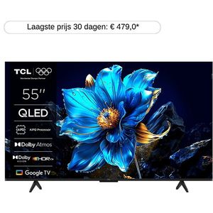 Tcl - 55T69C - Qled TV - Zwart - 55 Inch - 4K Ultra HD